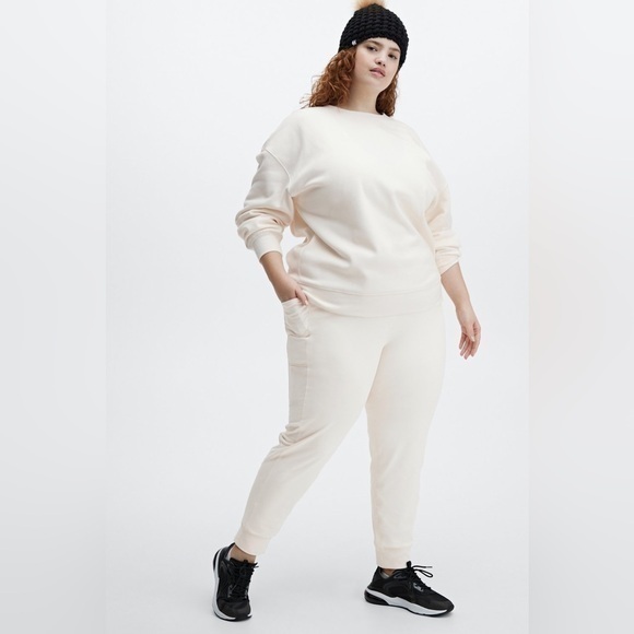 FABLETICS High-Waisted Cold Weather Pocket Jogger size 1X NWT color OATS